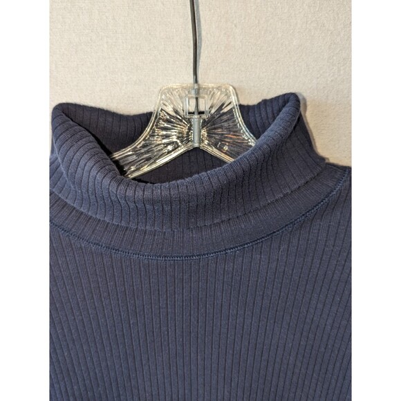 Y2K Polo Sport Ralph Lauren Ribbed Turtleneck Navy Blue Men's Size XXL / 2XL - Picture 2 of 9